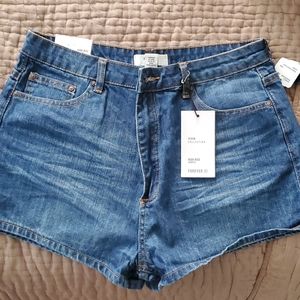 High rise Jean shorts